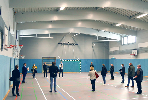 Eröffnung der neuen Mehrzweckhalle in Hiddestorf