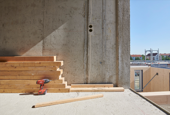 Baufortschritt Holzbau Üstra Siedlung